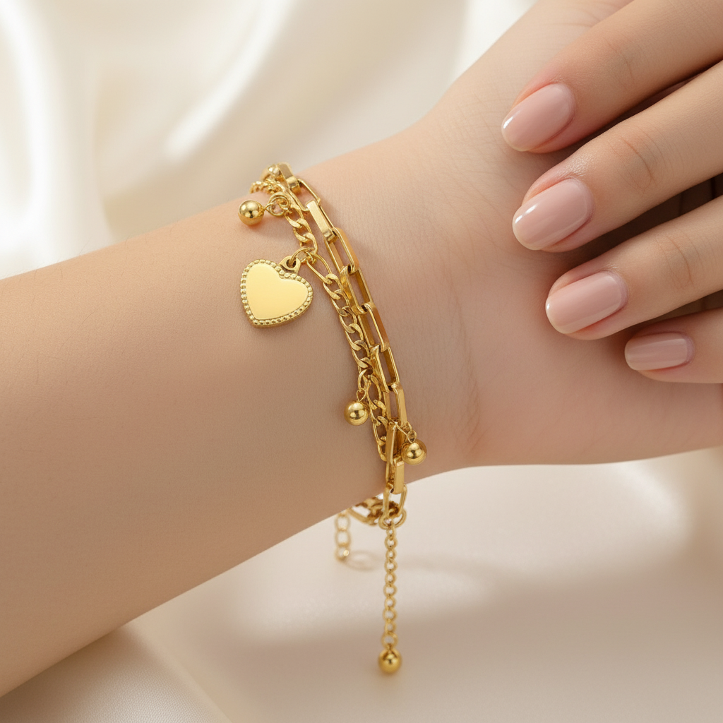 Golden Layered Bracelet